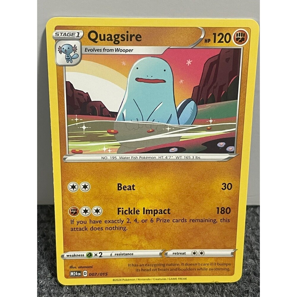 Quagsire 007/015 Mcdonald's 2025 Happy Meal Dragon Discovery Pokemon Card